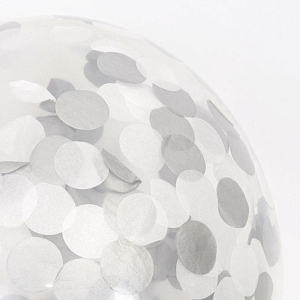 Воздушные шары Meri Meri серебряные, 12 шт
